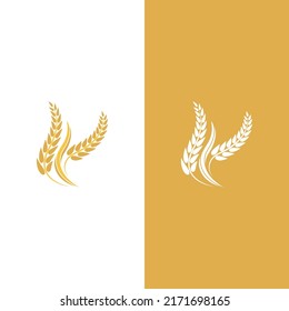 Weizen-Logo, Vektorsymbol-Design