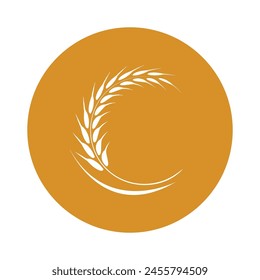 wheat logo vector illustration design