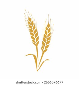 wheat logo vector illustration isolated on white background