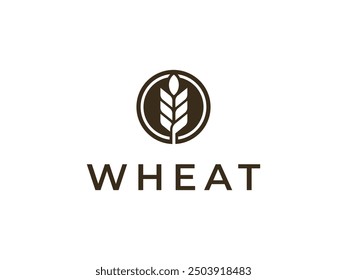 wheat logo vector illustration logo template