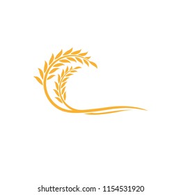 Wheat logo vector template