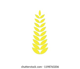 Wheat logo vector template