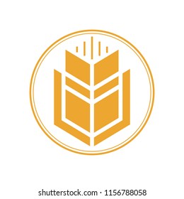 Wheat Logo Vector Template Agriculture Icon Design