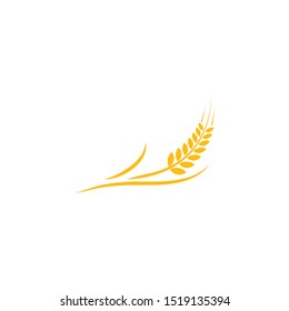 wheat logo vector template design