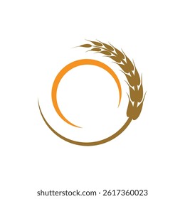 Wheat logos element symbol design