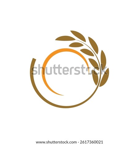 Wheat logos element symbol design