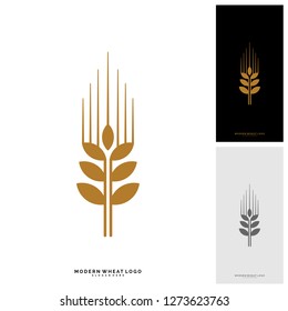Wheat Luxury Grain and bread labels. Nature wheat. Agriculture wheat Logo Template Vector