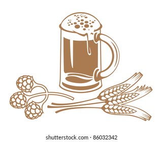 wheat malt beer