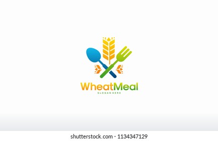 Wheat Meal logo designs concept vector, Grain logo designs concept