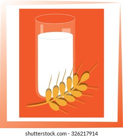 wheat and milk logo