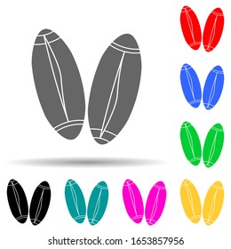 wheat multi color style icon. Simple glyph, flat vector of nuts icons for ui and ux, website or mobile application