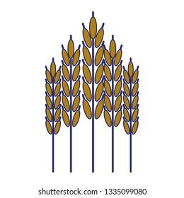 wheat natural food symbol