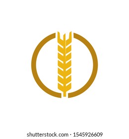 Wheat Oats Logo Design Inspiration Stock Vector (Royalty Free ...