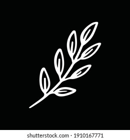 wheat ornament black and white vector design