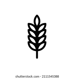 Wheat Outline Icon. Wheat Icon
