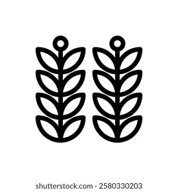 Wheat Outline Icon. Wheat Icon