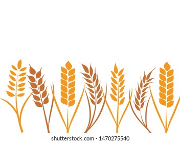 wheat paddy logo,background vector illustration,