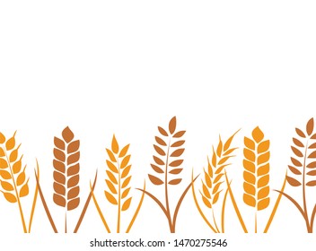 wheat paddy logo,background vector illustration,
