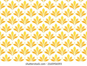 Wheat pattern background. Elegant Damask Floral Vector Pattern. Abstract Art Deco Background.