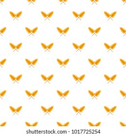 Wheat pattern seamless in flat style for any design
