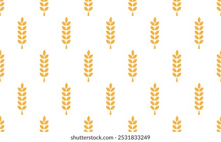Wheat pattern seamless. Vector Illustration