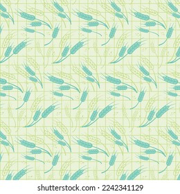 Wheat Pattern Vector Background. Nature Wallpaper Wheat patern Illustration.