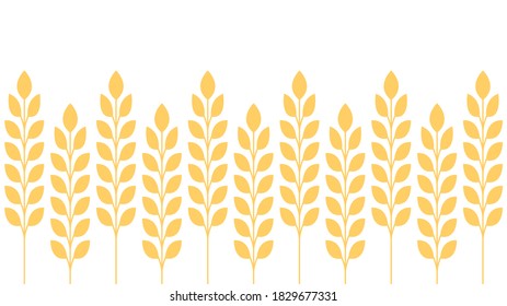 Wheat pattern wallpaper. oat symbol. free space for text.