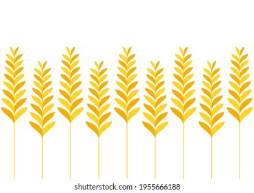 Wheat pattern wallpaper. oat symbol. free space for text. rice sign. Rice pattern wallpaper.