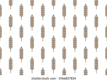 Wheat pattern wallpaper. oat symbol. free space for text. rice sign. Rice pattern wallpaper.