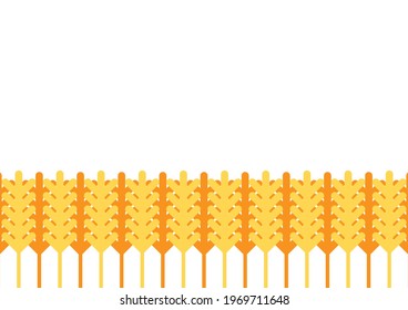 Papel pintado de patrón de trigo. Símbolo de avena. Señal de arroz. Papel pintado de patrón de arroz.