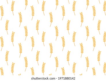 Wheat pattern wallpaper. oat symbol. free space for text. rice sign. Rice pattern wallpaper.