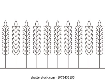 Wheat pattern wallpaper. oat symbol. free space for text. rice sign. Rice pattern wallpaper.