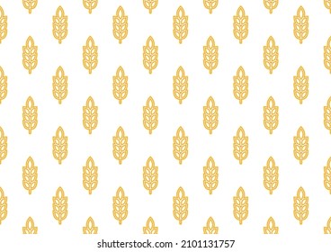 Papel pintado de patrón de trigo. símbolo de avena. espacio libre para texto. signo de arroz. Papel pintado de patrón de arroz.