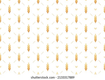 Wheat pattern wallpaper. oat symbol. free space for text. rice sign. Rice pattern wallpaper.