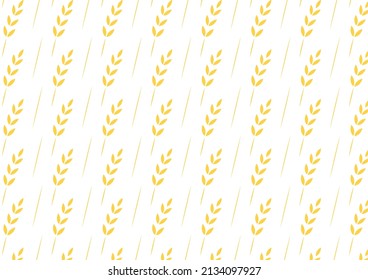 Wheat pattern wallpaper. oat symbol. free space for text. rice sign. Rice pattern wallpaper.