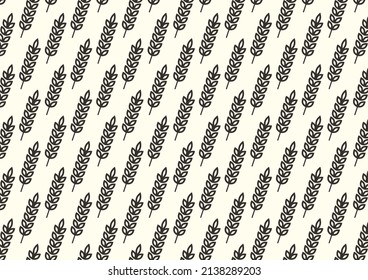 Wheat pattern wallpaper. oat symbol. free space for text. rice sign. Rice pattern wallpaper.