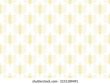 Papel pintado de patrón de trigo. símbolo de avena. espacio libre para texto. signo de arroz. Papel pintado de patrón de arroz.