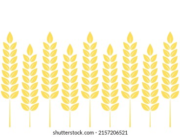 Papel pintado de patrón de trigo. Símbolo de avena. Señal de arroz. Papel pintado de patrón de arroz.