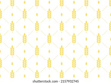 Wheat pattern wallpaper. oat symbol. free space for text. rice sign. Rice pattern wallpaper.