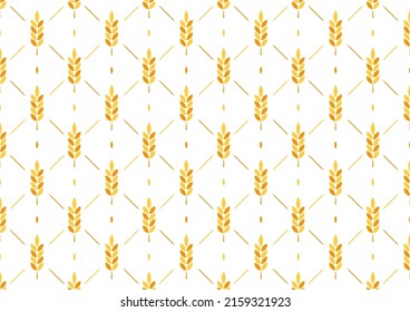 Wheat pattern wallpaper. oat symbol. free space for text. rice sign. Rice pattern wallpaper.