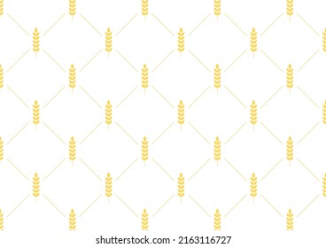 Wheat pattern wallpaper. oat symbol. free space for text. rice sign. Rice pattern wallpaper.