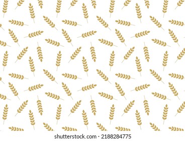 Wheat pattern wallpaper. oat symbol. free space for text. rice sign. Rice pattern wallpaper.