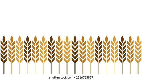 Wheat pattern wallpaper. oat symbol. free space for text. rice sign. Rice pattern wallpaper.