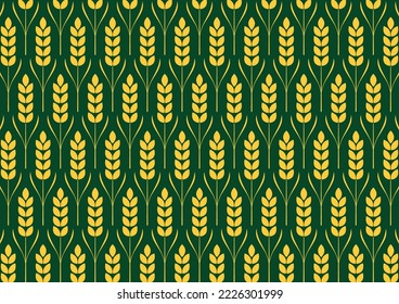 Wheat pattern wallpaper. oat symbol. free space for text. rice sign. Rice pattern wallpaper.