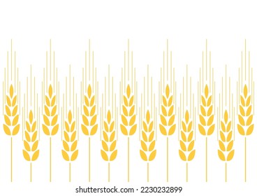 Wheat pattern wallpaper. oat symbol. free space for text. rice sign. Rice pattern wallpaper.