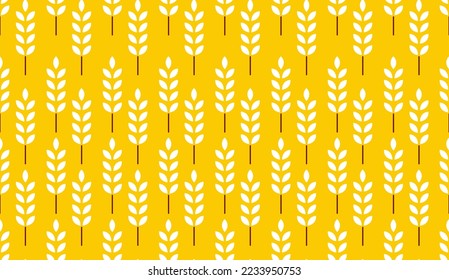 Wheat pattern wallpaper. oat symbol. free space for text. rice sign. Rice pattern wallpaper.Vector eps 10. perfect for wallpaper or design elements