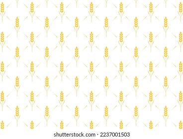 Papel pintado de patrón de trigo. símbolo de avena. espacio libre para texto. signo de arroz. Papel pintado de patrón de arroz.