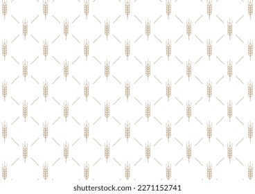 Wheat pattern wallpaper. oat symbol. free space for text. rice sign. Rice pattern wallpaper.