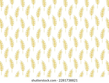 Wheat pattern wallpaper. oat symbol. free space for text. rice sign. Rice pattern wallpaper.