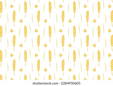 Wheat pattern wallpaper. oat symbol. free space for text. rice sign. Rice pattern wallpaper.